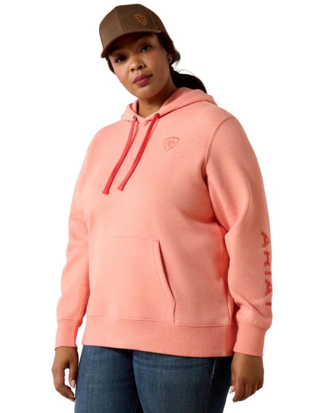 Ariat Orange Logo Women’s Hoodie XS S M L XL XXL XXXL W002B11/14 - Picture 2 of 7